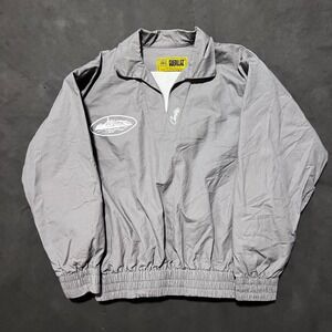 Corteiz Guerillaz Drill Top Size Small Collared Back Hit Grey